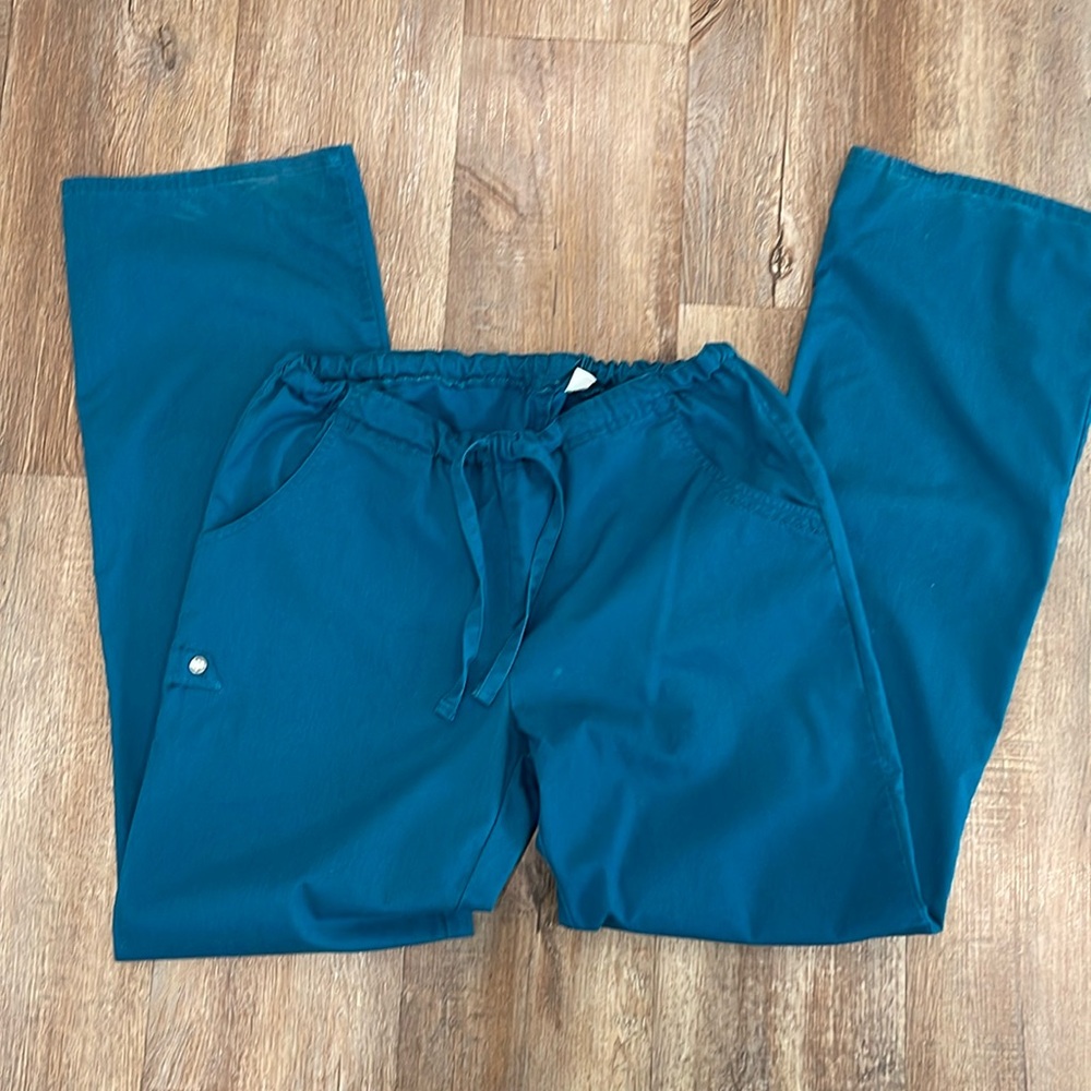 Caribbean blue scrub pant
